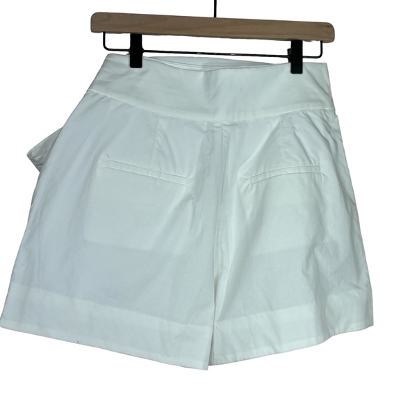 New With Tag J. Crew White Tie Waist Cotton Poplin Shorts Size 4 - Picture 3 of 11